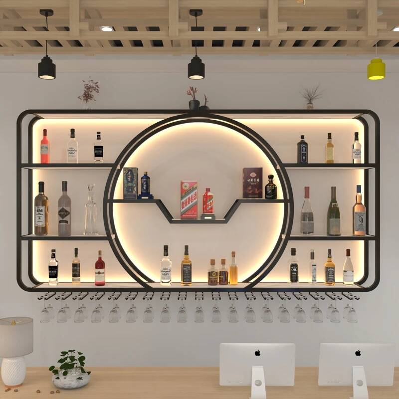 Home Bar Shelf - Wine Nightclub Display Cabinet Shelves Space
