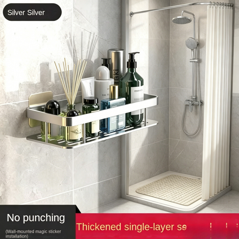 Home Bar Shelf - Drill-Free Bathroom Corner Wall Shelf, Multi-purpose