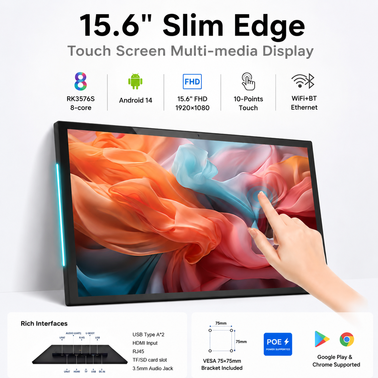 Home Bar Android - 15.6 Inch FHD Touch Smart Home