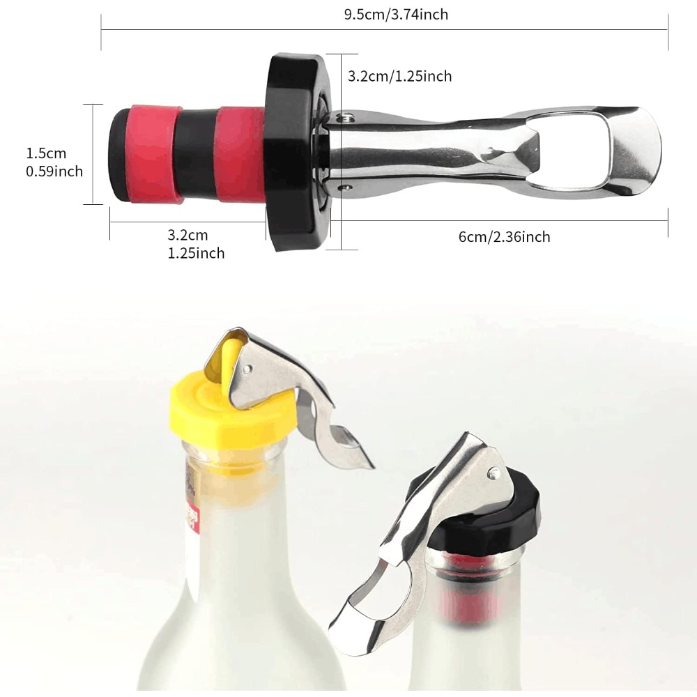 6 Pieces Reusable Silicone Win - đánh giá và giá Wine Preservation Pump
