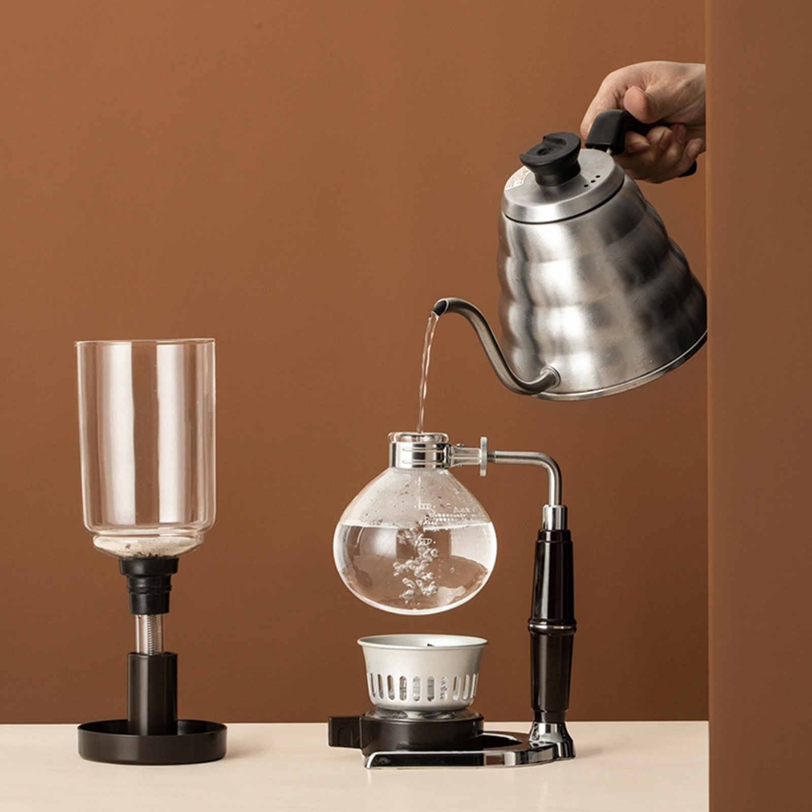 Siphon Coffee Maker 3/5 Cups V - đánh giá và giá Home Bar Setup