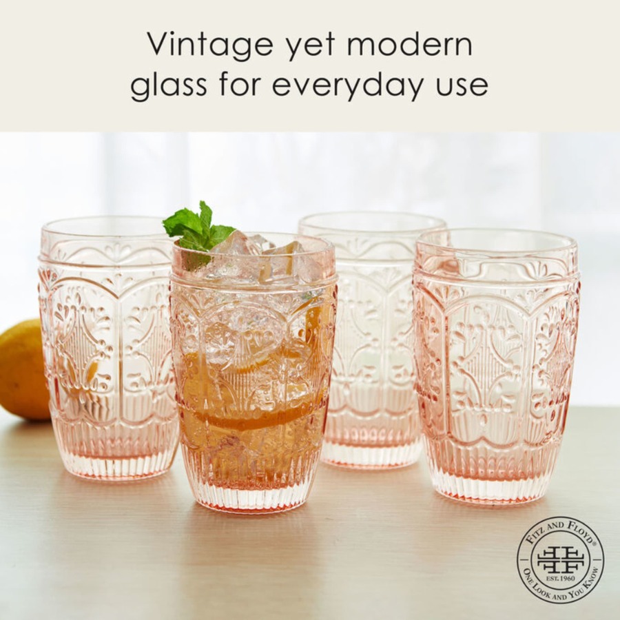 Trestle 12 oz Blush Highball G - đánh giá và giá Highball Glass Set
