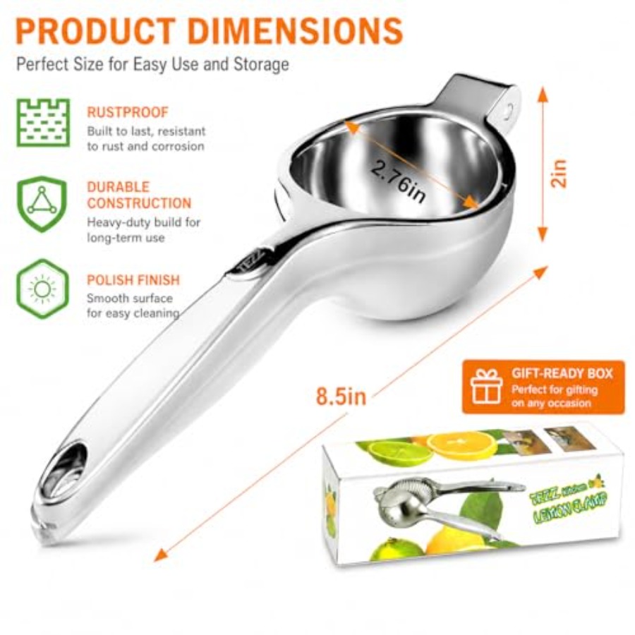 Premium Lemon Squeezer, Large  - đánh giá và giá Citrus Juicer Bar