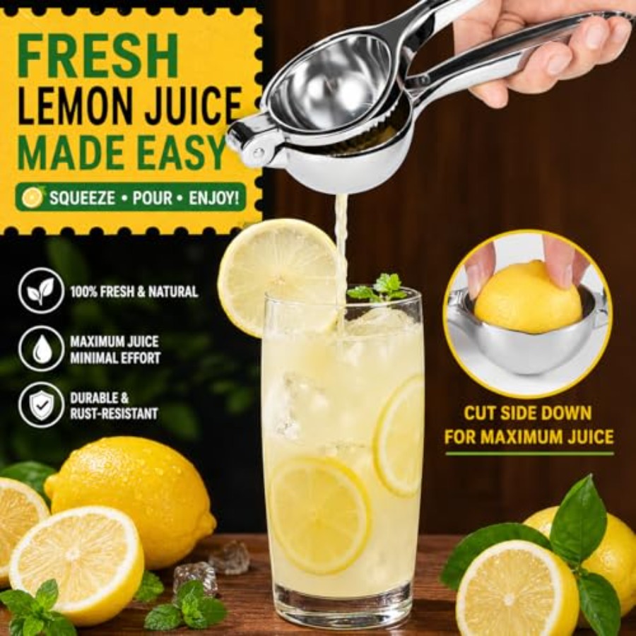 Premium Lemon Squeezer, Large  - đánh giá và giá Citrus Juicer Bar