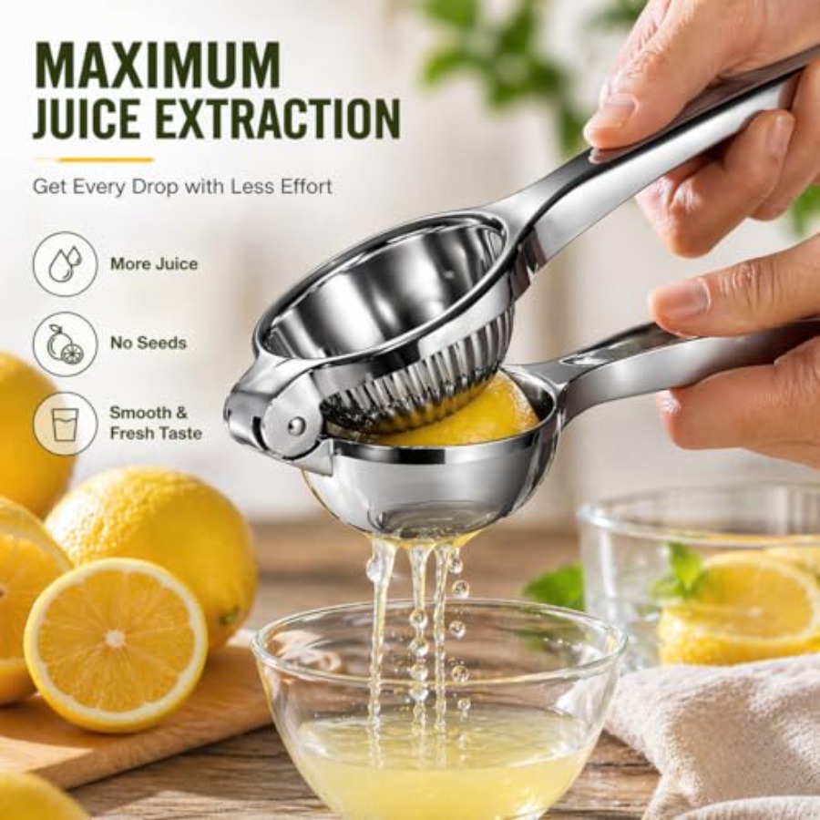 Premium Lemon Squeezer, Large  - đánh giá và giá Citrus Juicer Bar