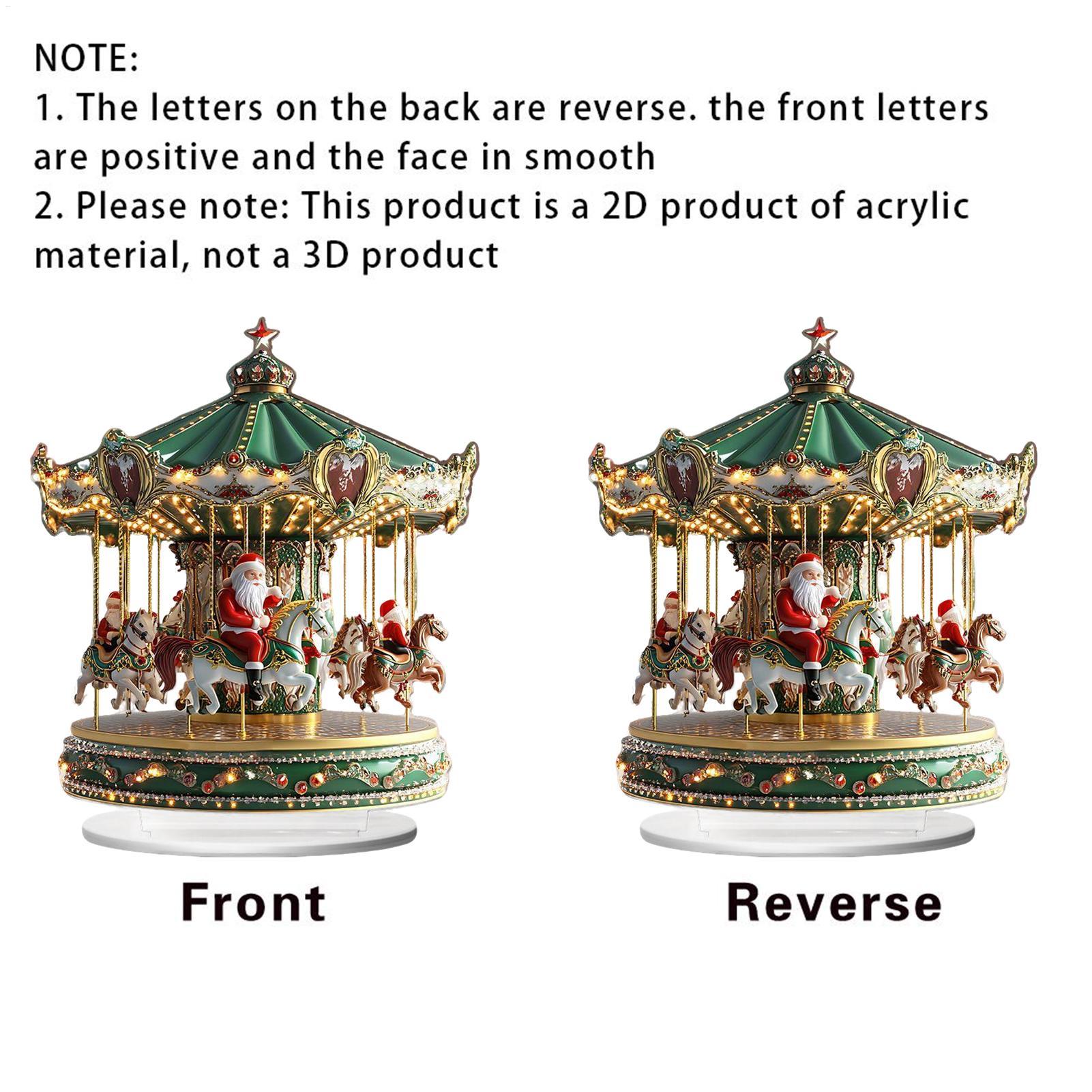 Christmas Carousel Acrylic 2D  - đánh giá và giá Home Bar Shelf