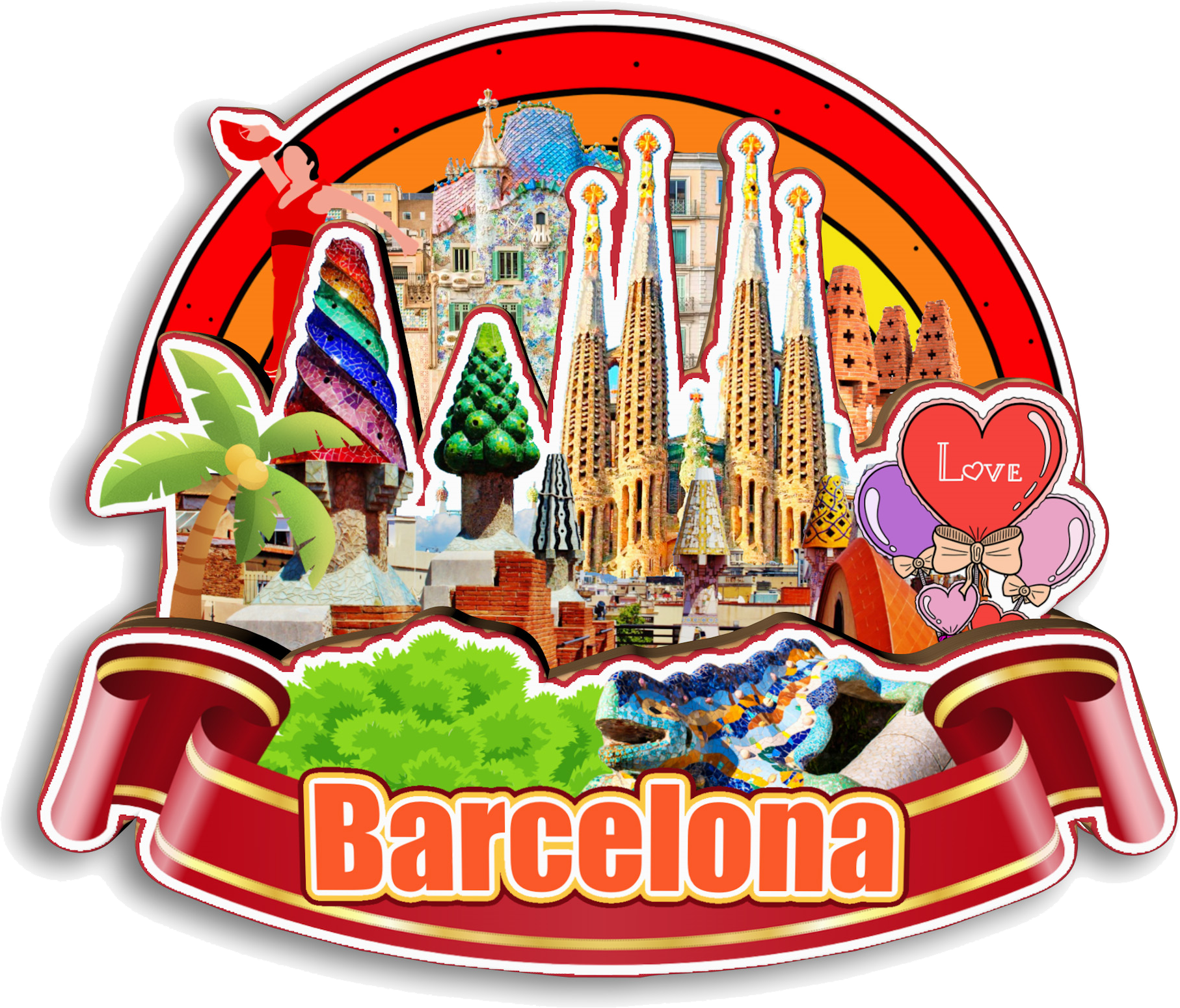 Barcelona SPAIN Fridge Magnet  - đánh giá và giá Home Barcelona