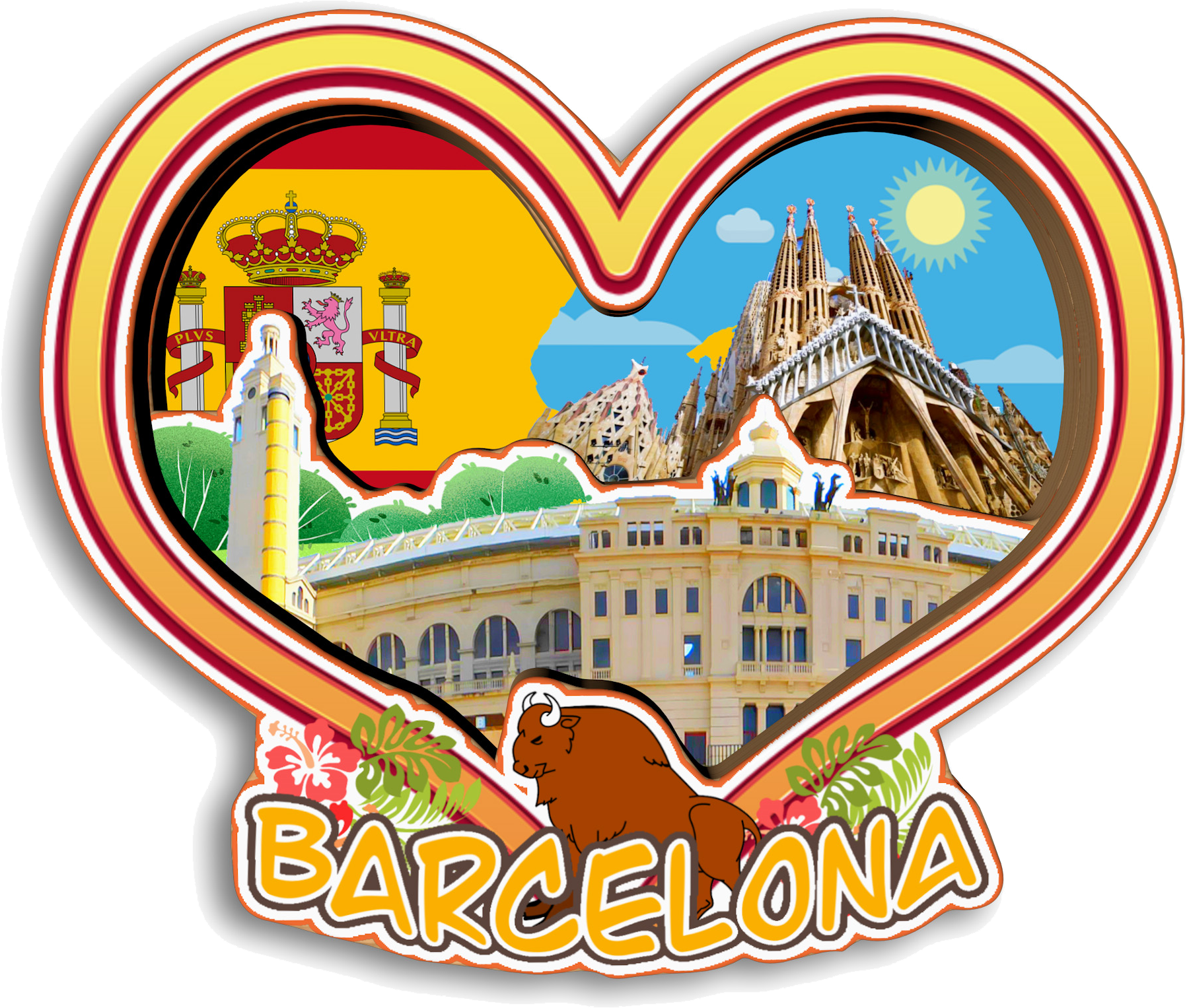 Barcelona SPAIN Fridge Magnet  - đánh giá và giá Home Barcelona