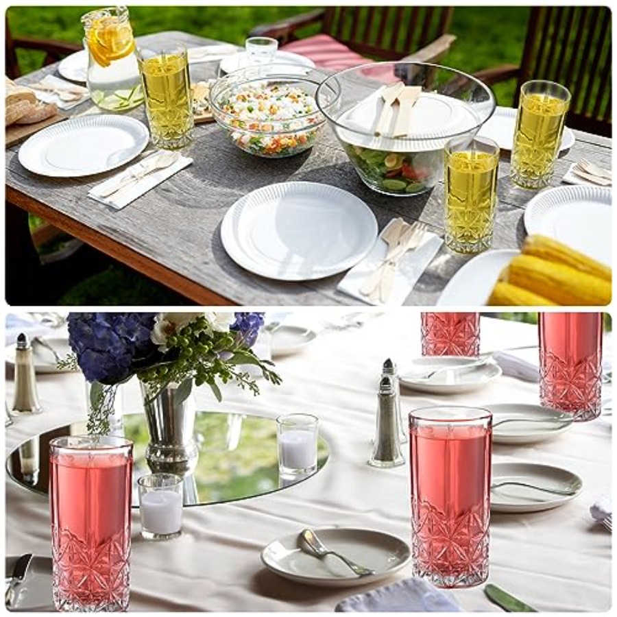 Set of 12 Tall Highball Glasse - đánh giá và giá Highball Glass Set