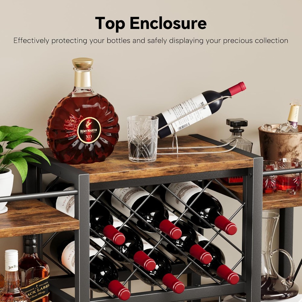 Wall Mounted Wine Rack with Gl - đánh giá và giá Home Bar Shelf