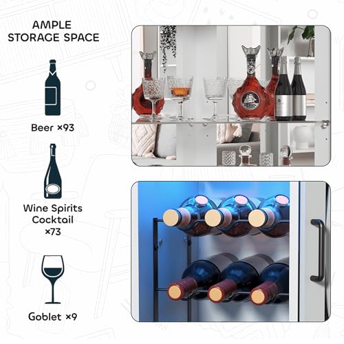 68.9 Inch Farmhouse-Style Corn - đánh giá và giá Home Bar Shelf