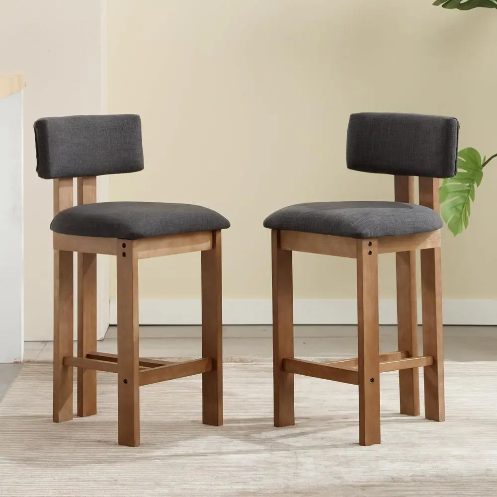 Charcoal Linen Upholstered 26  - đánh giá và giá Home Bar And Counter