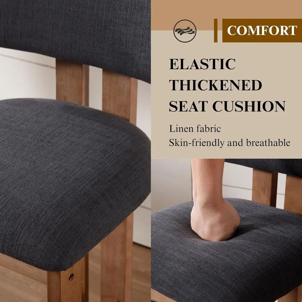 Charcoal Linen Upholstered 26  - đánh giá và giá Home Bar And Counter
