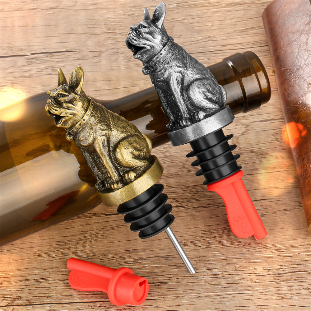 Cute French Bulldog Wine Pouer - đánh giá và giá Wine Preservation Pump
