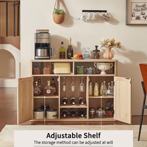 Boho-Inspired Natural Wood Bar - đánh giá và giá Home Bar Shelf