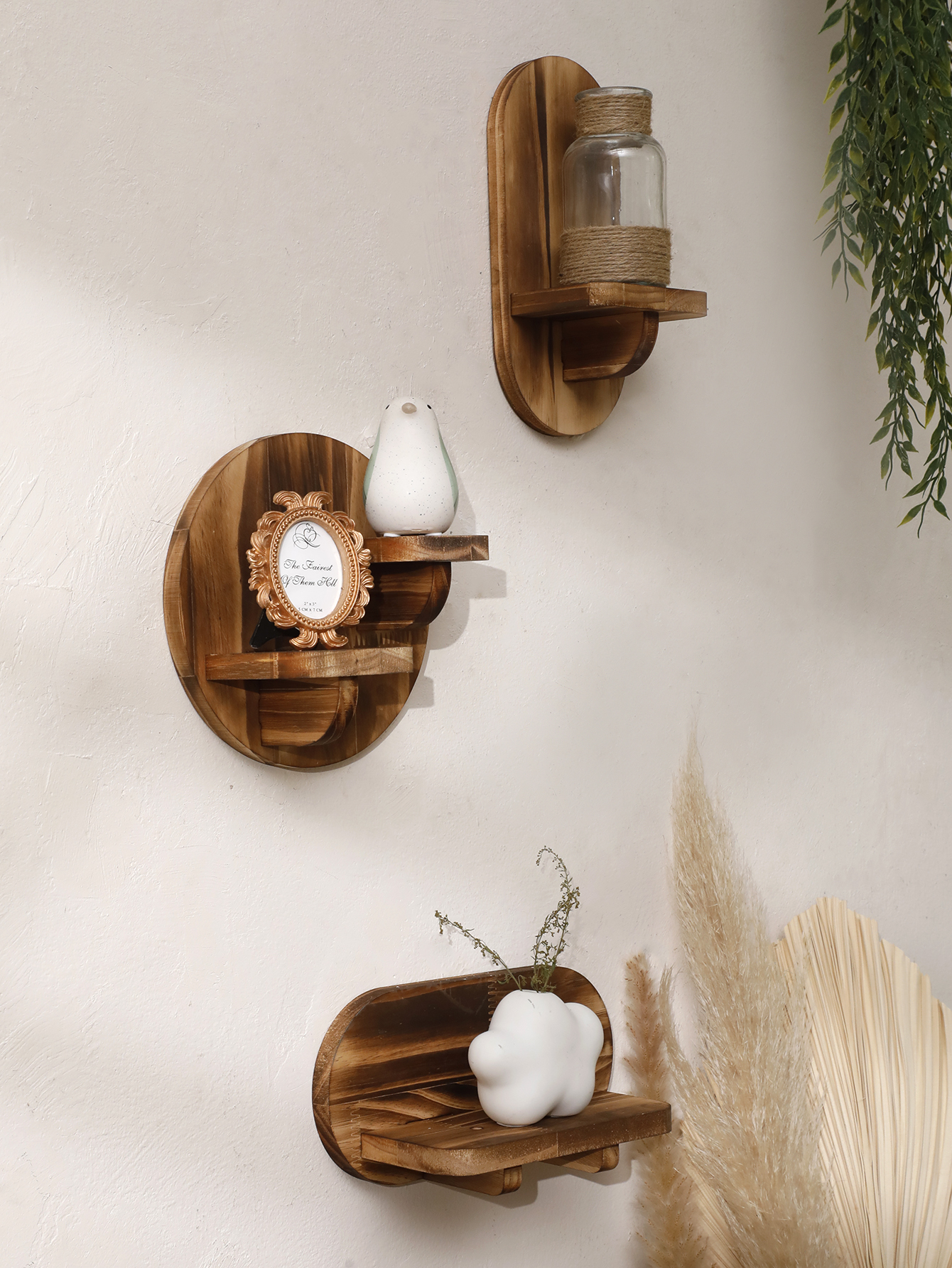 1/2-tier Wooden Shelves Oval C - đánh giá và giá Home Bar Shelf