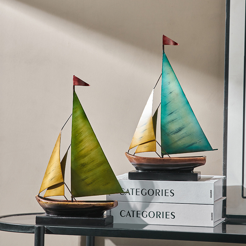 Creative Sailboat Model Orname - đánh giá và giá Home Bar Setup