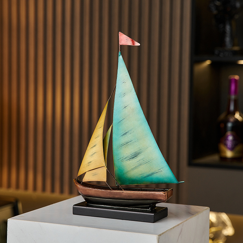 Creative Sailboat Model Orname - đánh giá và giá Home Bar Setup