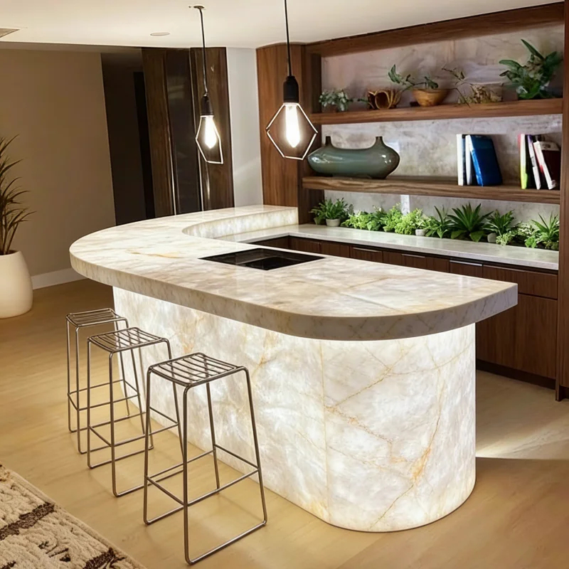 custom.Luxury Customized Solid - đánh giá và giá Home Bar And Counter
